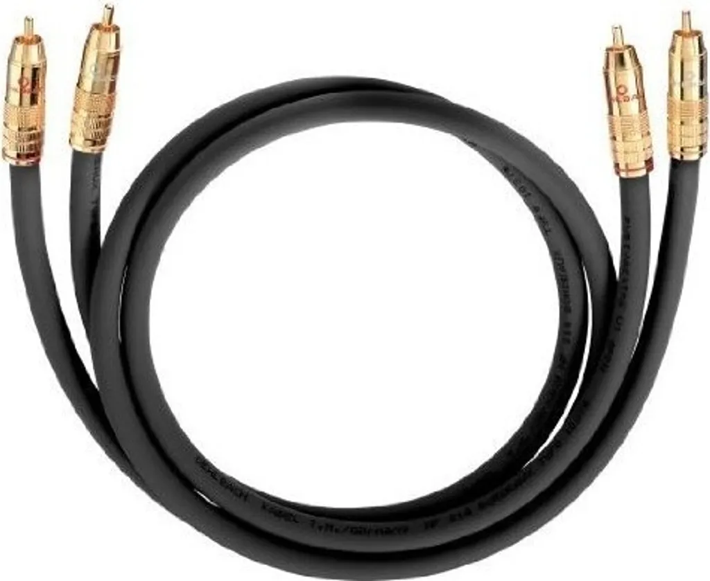 Câble RCA Argenté Oehlbach NF 214 Master Set Anthracite 1m Blindé