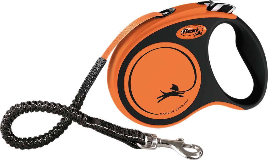 Laisse Flexi Xtreme, sangle, orange, taille S, 5 m, 20 kg Image du produit 