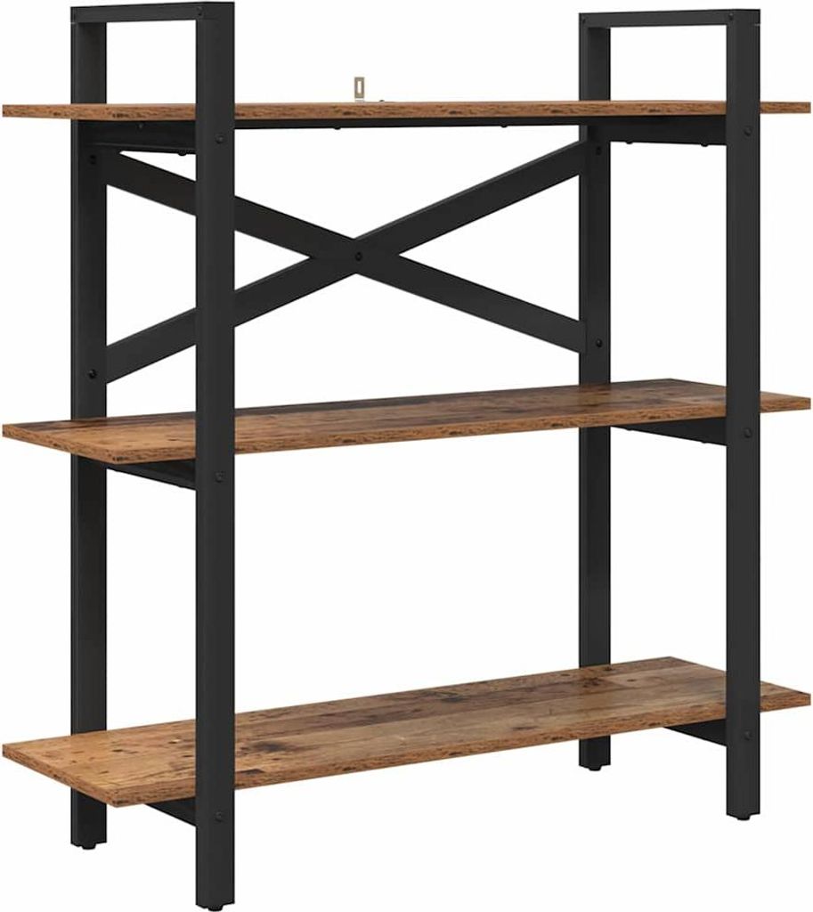 vidaXL Bücherregal Altholz 100 x 33,5 x 102 cm Holzwerkstoff