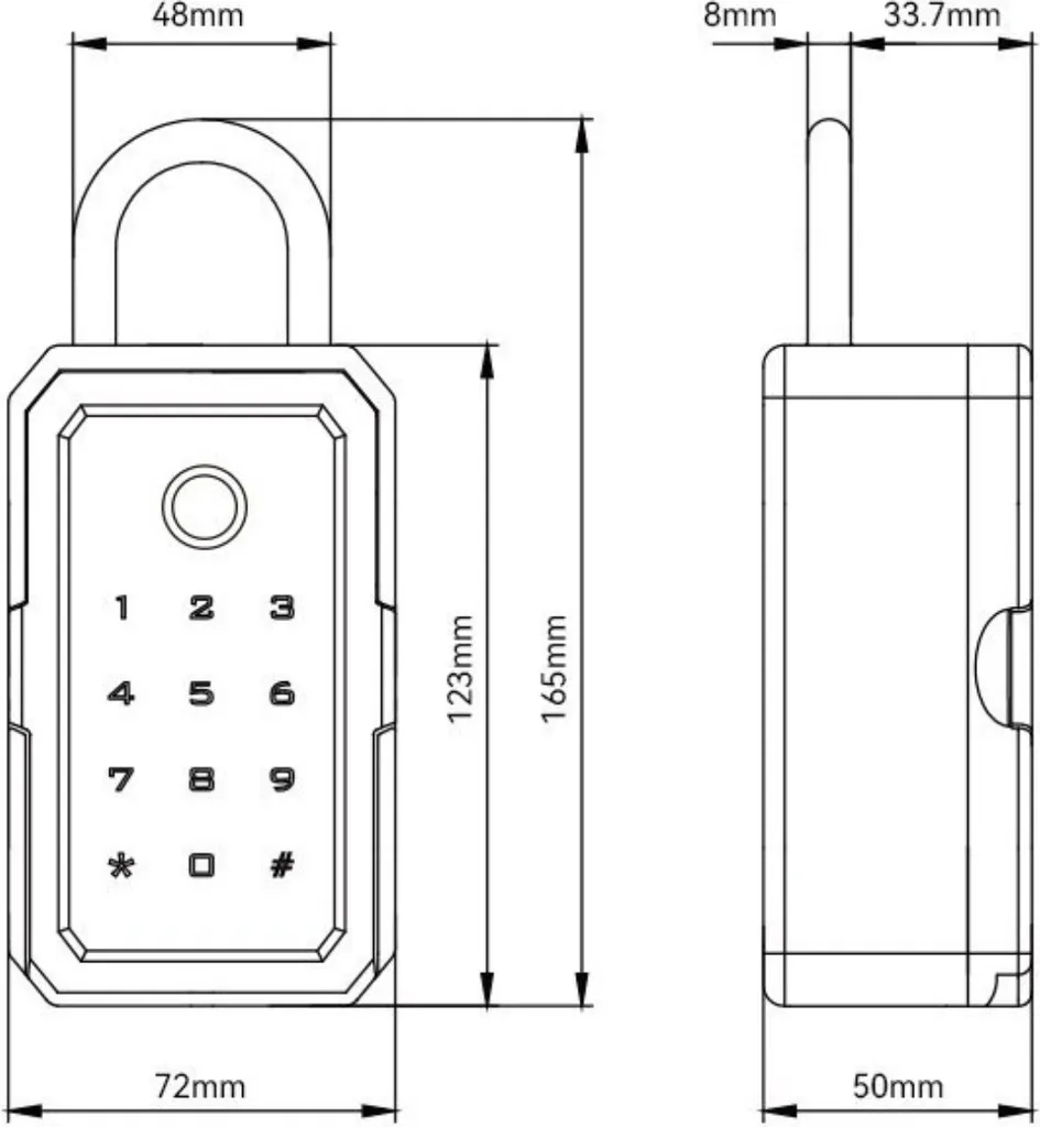 Boîte à clés connectée contre perte de clé - Coffre intelligent à code - 17