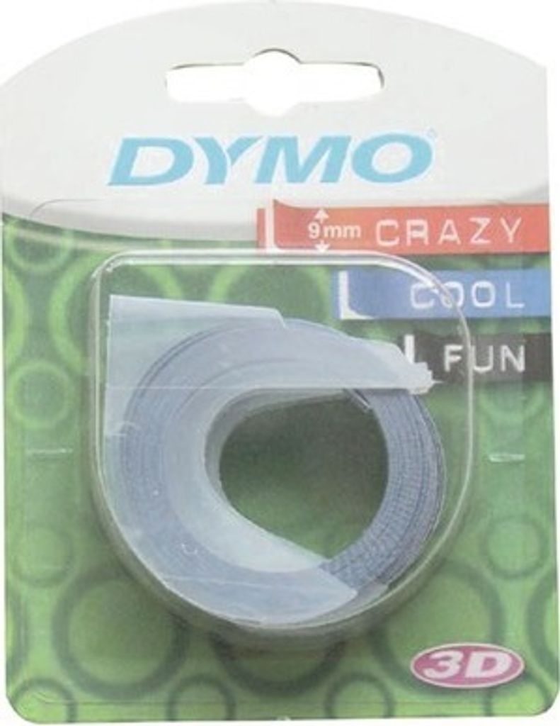 3x1 Nastro goffratore Dymo 3D 9 mm x 3 m plastica Immagine del prodotto 