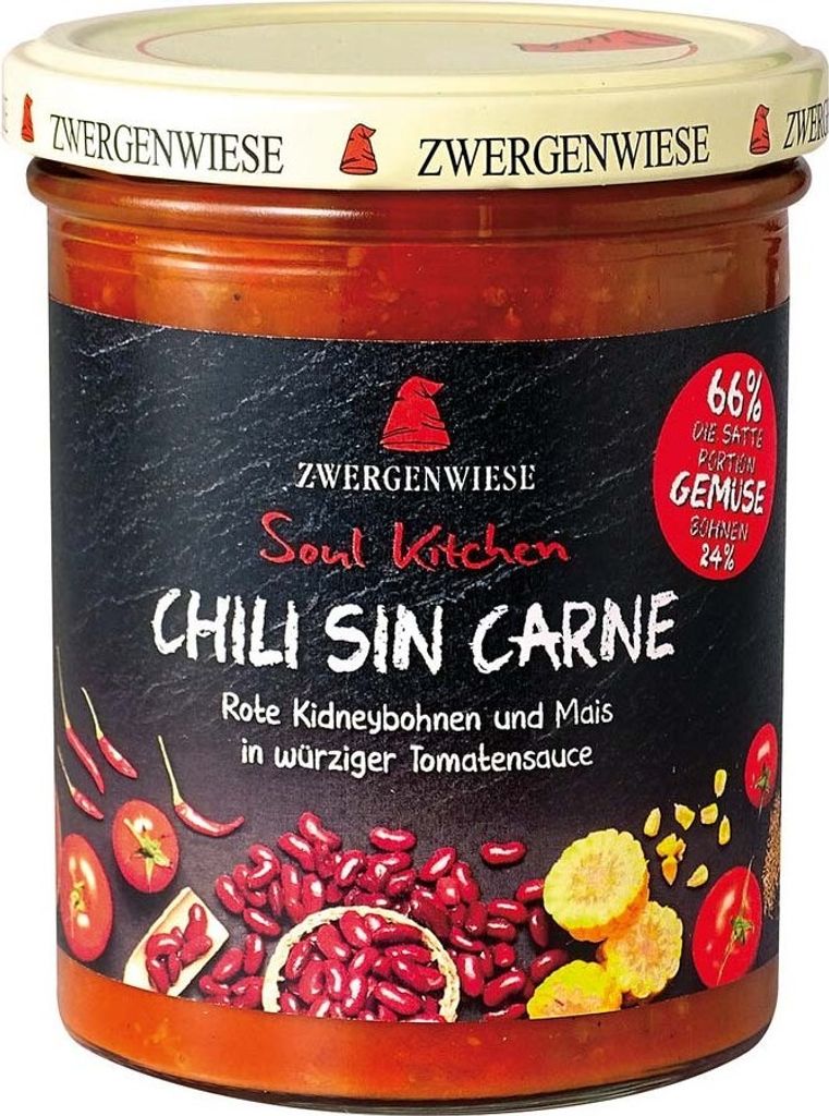 SOS ORIENTALISCHES CHILI SIN CARNE GLUTENFREI  370 g – Produktbild 