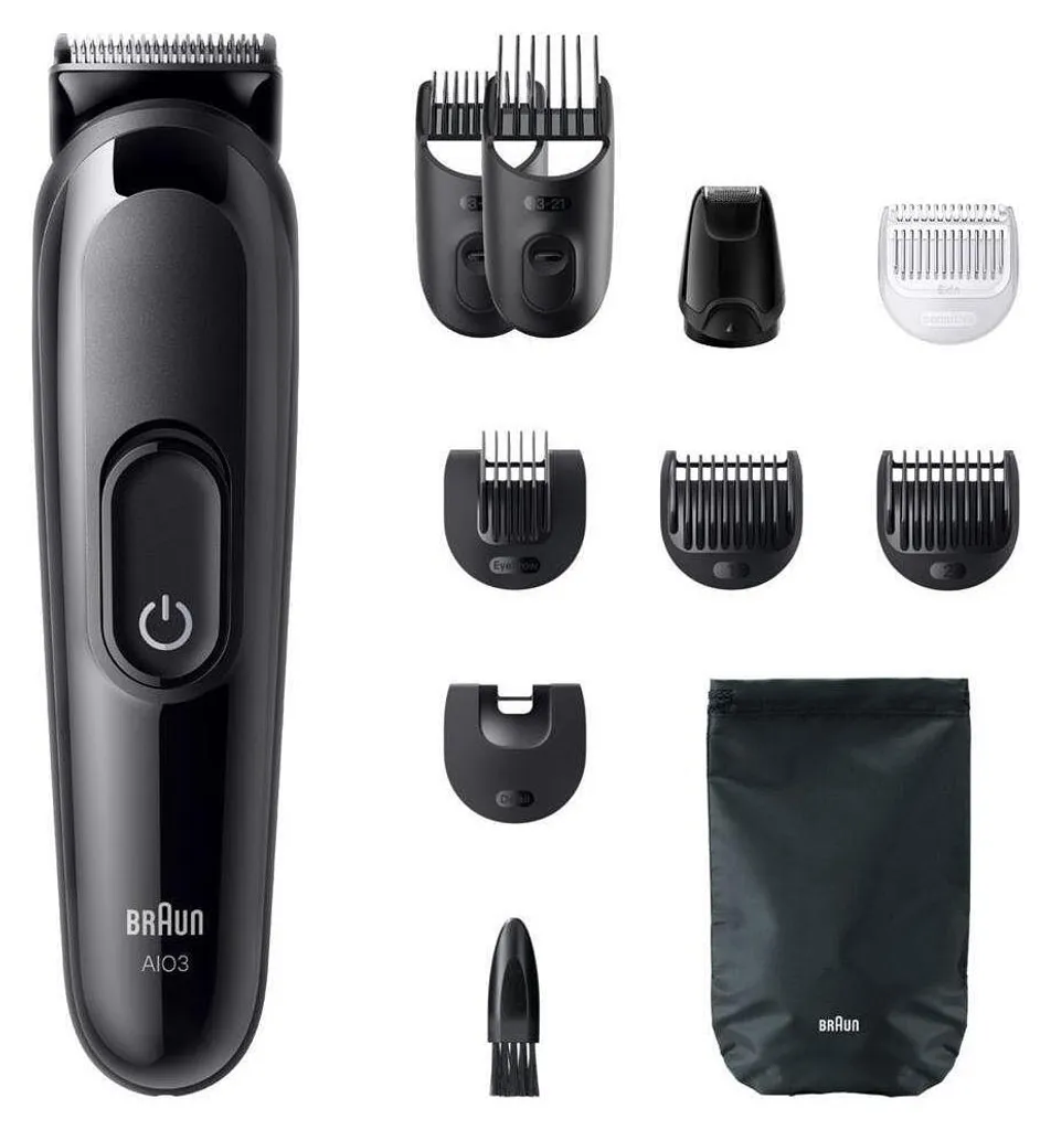 Braun AIO3560 Tondeuse rechargeable avec lames inusables et sabots