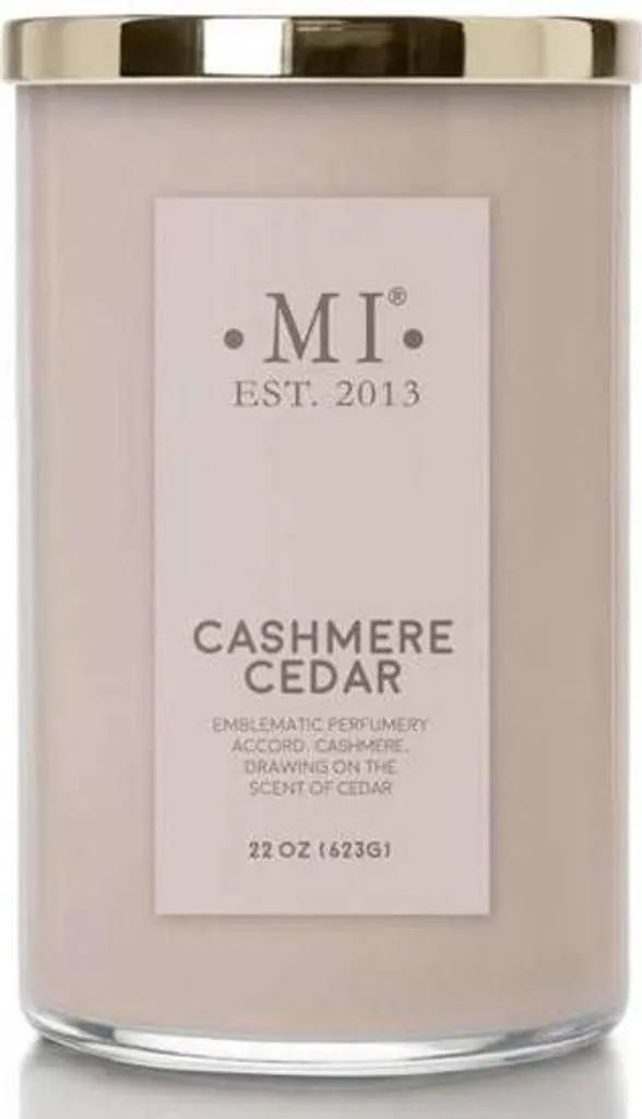 Bougie parfumée Cashmere Cedar - Élimine les odeurs et relaxe l'esprit