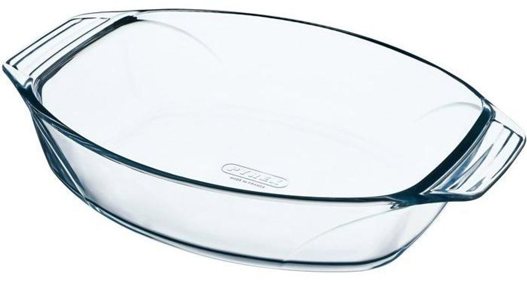 Pyrex 411B000, ovale ovenschotel, glas, transparant, Productafbeelding 