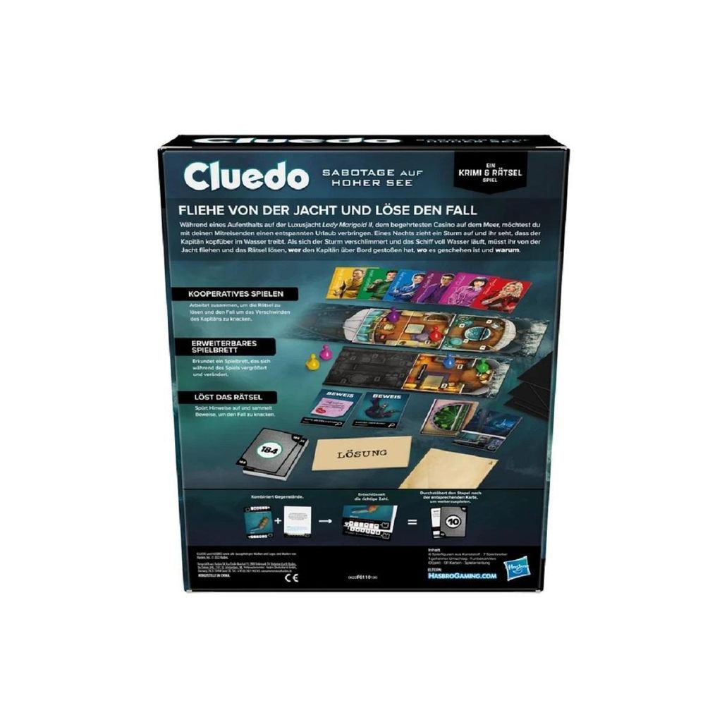 Hasbro Cluedo Escape - Sabotage auf hoher See Brettspiel Produktbild 3