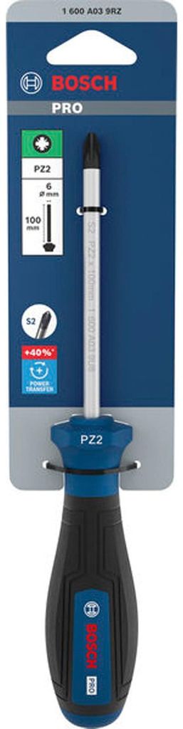 Śrubokręt płaski PZ2, długość 100 mm Zdjęcie produktu 