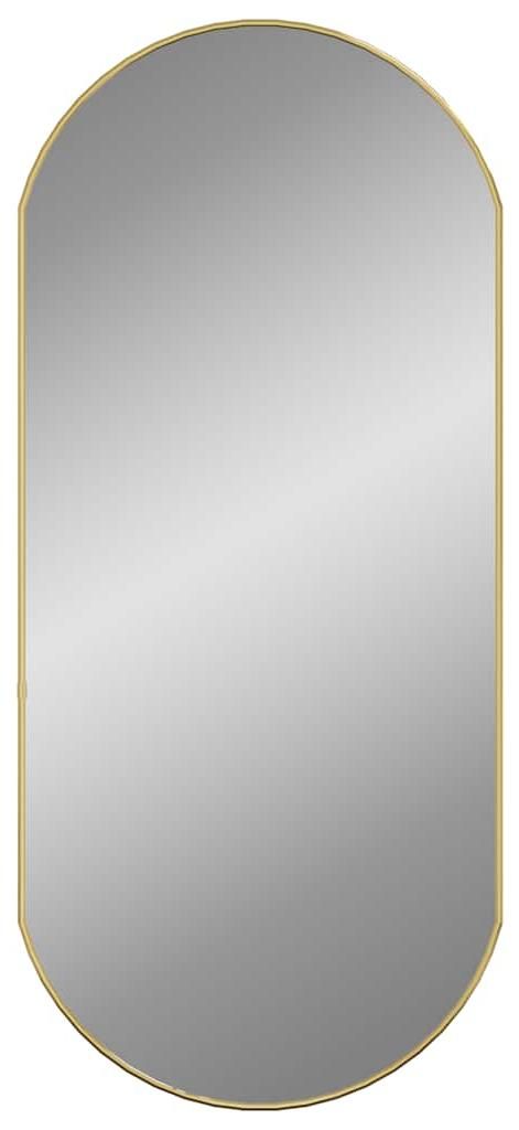 vidaXL Miroir mural Golden 90x40 cm Ovale Image du produit 