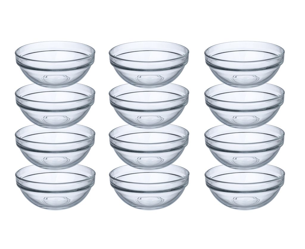 12x Schüsseln aus Glas Ø 9 cm Glasschälchen Dipschale Produktbild 