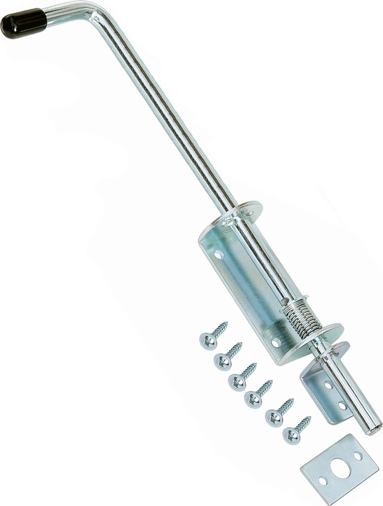 2 Federriegel Torriegel Bolzenriegel Schlossriegel 400 / 12 mm Türriegel Verzinkt