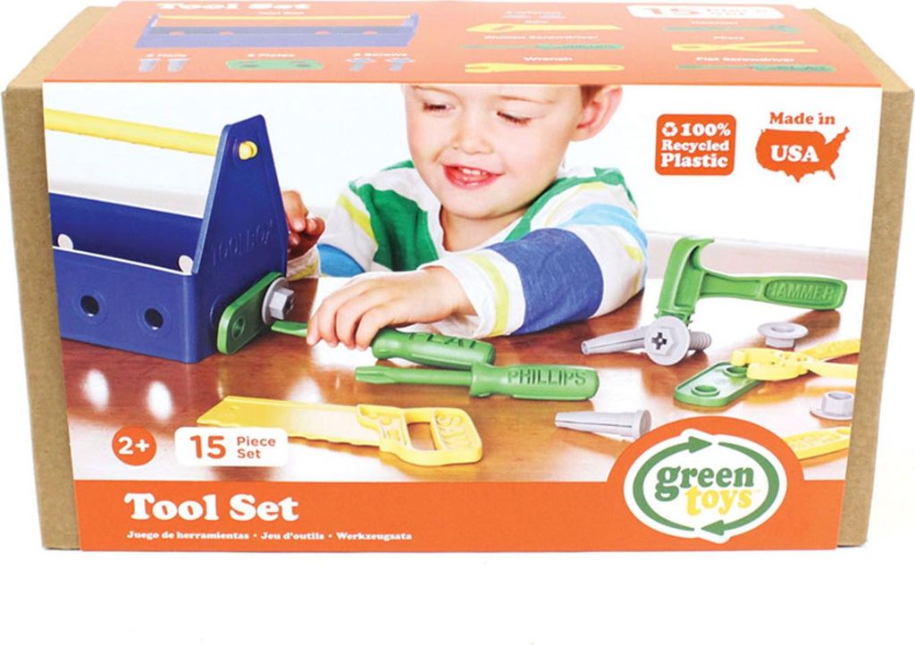 Green Toys Werkzeugkasten Spielzeugset blau nachhaltig