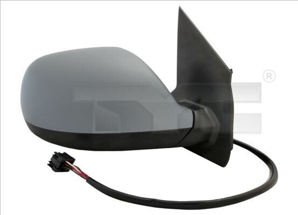 TYC 337-0285 Außenspiegel Seitenspiegel Rechts für VW Multivan VI (SGF, SGM, SGN) Konvex Beheizt Grundiert