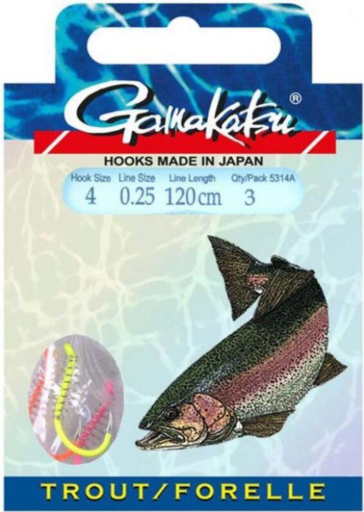 Gamakatsu BKD-5314A Forelle Spiral 120 cm - 0,20 mm - 8