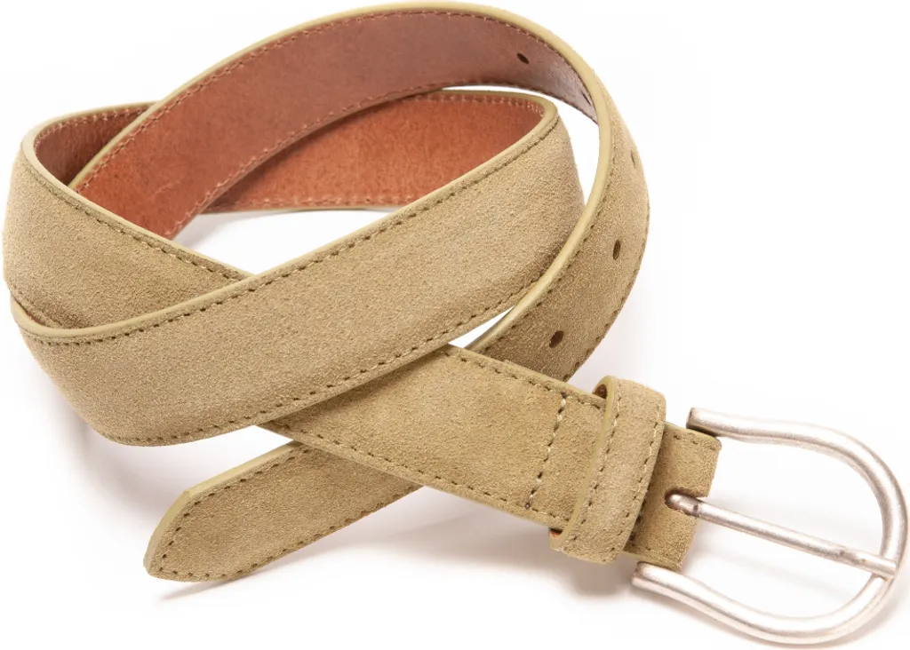 Cintura Tamaris Donna 160165 in Pelle Scamosciata Verde 70cm - Vera Pelle