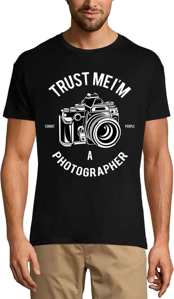 Herren Grafik T-Shirt Glauben Sie mir ich bin Fotograf - ich fotografiere Menschen - Witze – Trust Me I'm A Photographer - I Shoot People Joke