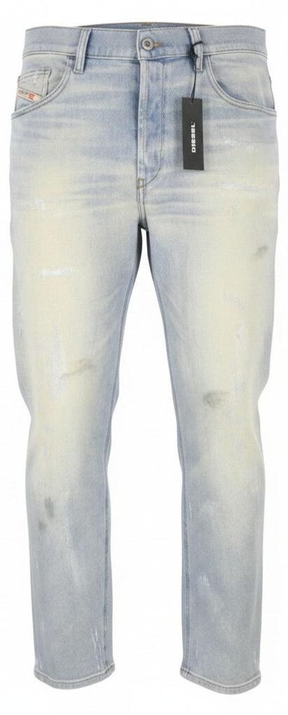 Diesel D-eetar 081ak Herren Jeansblue Whiskers Faded Painted Dirty Look