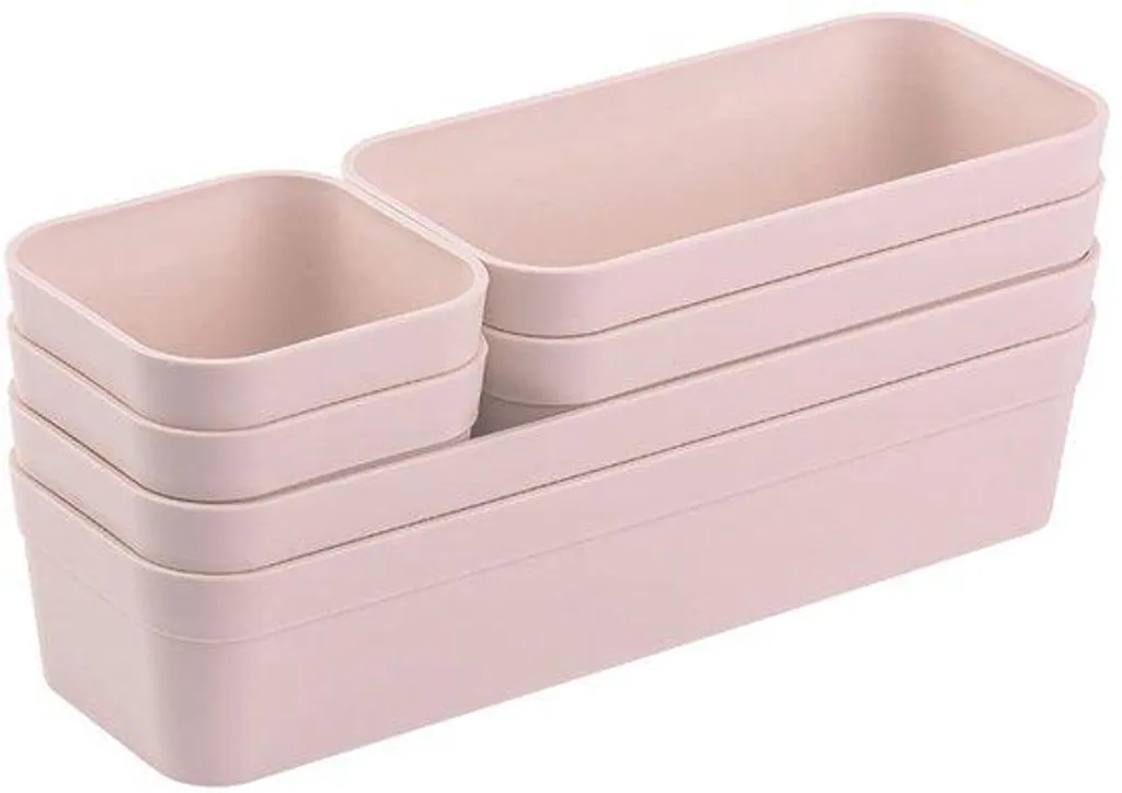 Étagère de cuisine en plastique rose 6 niveaux réglables et sans BPA