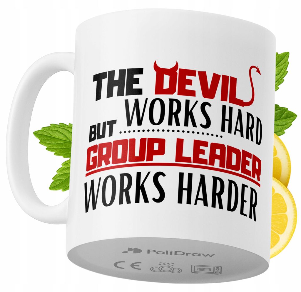 Lustige Kaffeetasse mit witzigem Textdesign für Gruppenleiter - ideal für Geburtstage, Namenstage, Feiertage und besondere Anlässe. Hochwertige ...