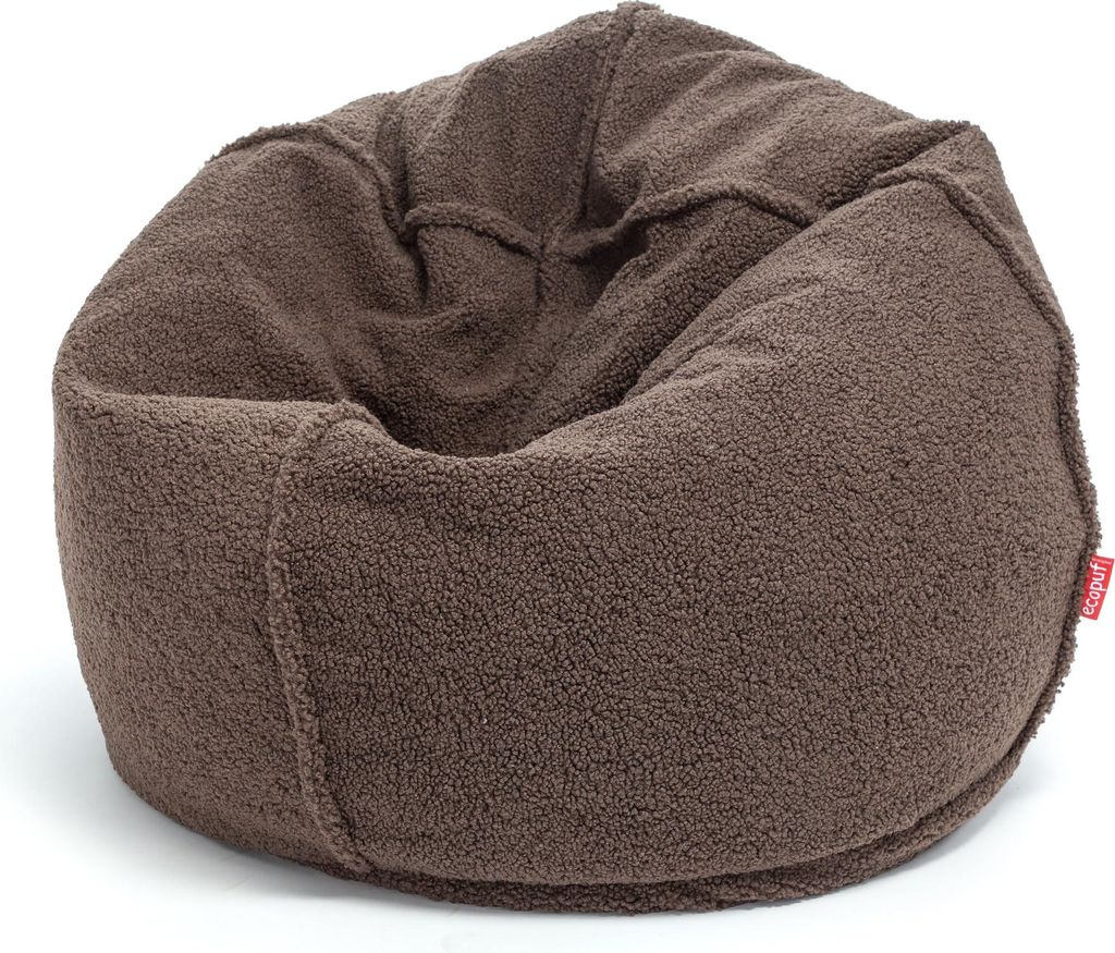 Ecopuf, Sitzkissen XXL, Sessel Bean Bag, Sitzsack, aus Bouclé-Stoff