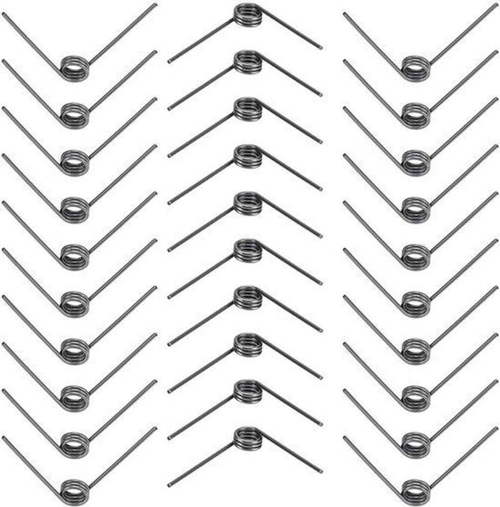 Edelstahl-Torsionsfedern 1,2mm Draht Ø9mm 30Stück