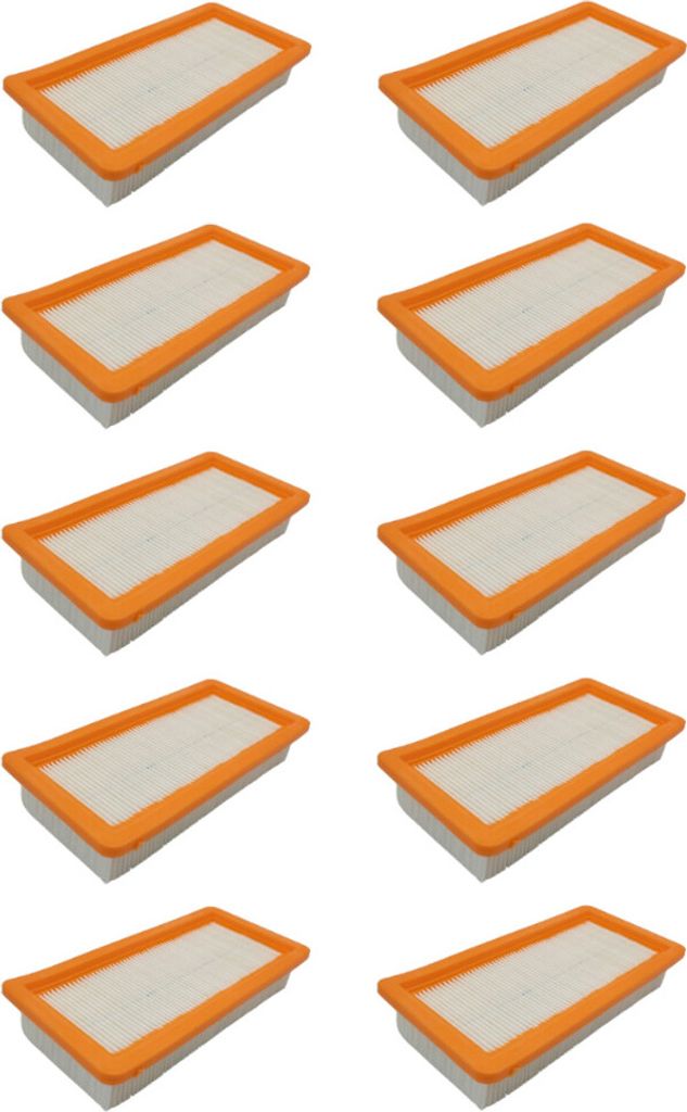 10x Motorschutz-Filter Flachfaltenfilter Lamellenfilter Ersatz für Kärcher 6.414-631.0 DS 5200 DS 5500 DS 5600 DS 5800 DS 6000 DS 6 DS 6 Premium ...