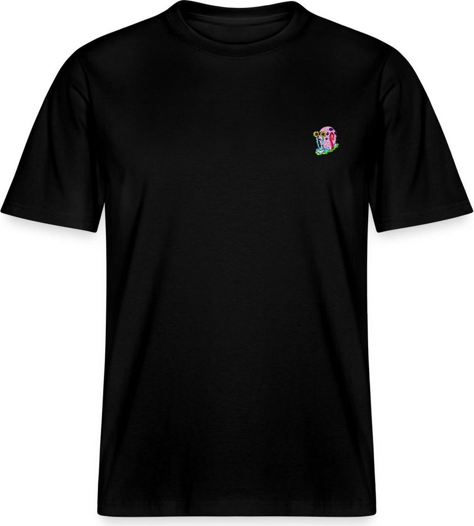 Spreadshirt SpongeBob Schwammkopf Gary Stick-Motiv Relaxed Fit Uni T-Shirt, 3XL, Schwarz