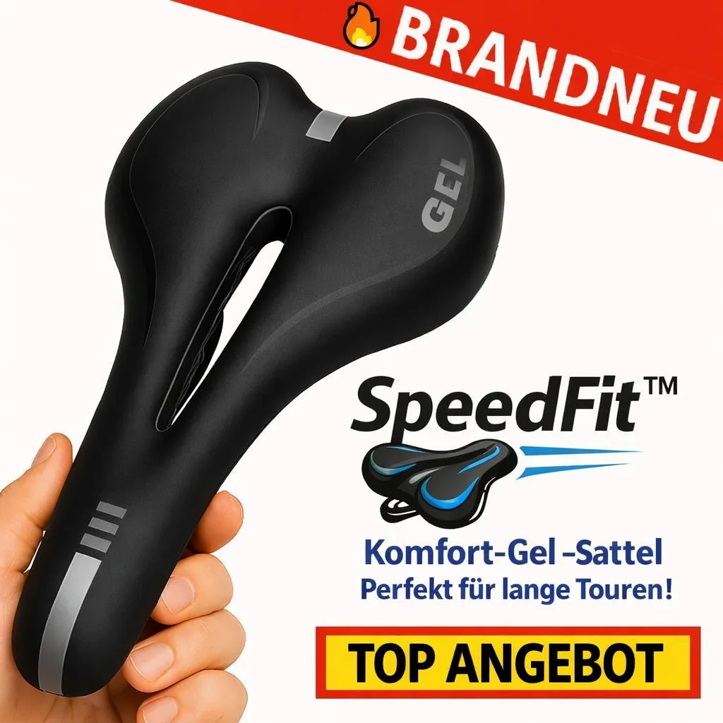 Selle de Vélo Anti-Douleur SpeedFit en Gel pour VTC Femme et Homme