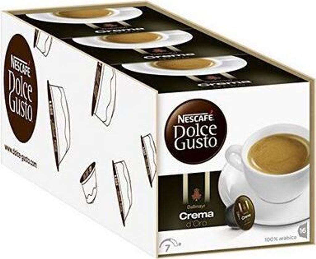 Nescafe Dolce Gusto Dallmayr Crema d Oro 16 Kapseln 3er Pack