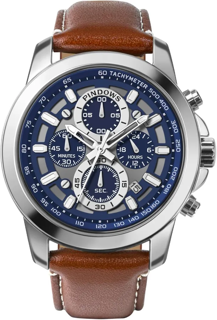 Orologio Cronografo Uomo Quarzo: Eleganza Impermeabile per Lavoro e Tempo Libero - 3