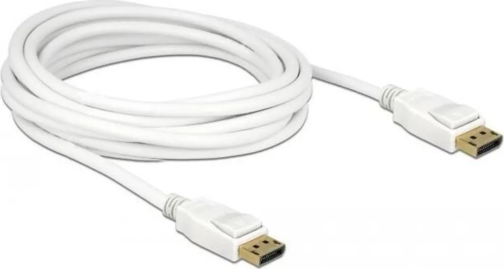 Delock 84879 Cavo DisplayPort Bianco 5m - Design e Risoluzione 4K - 2