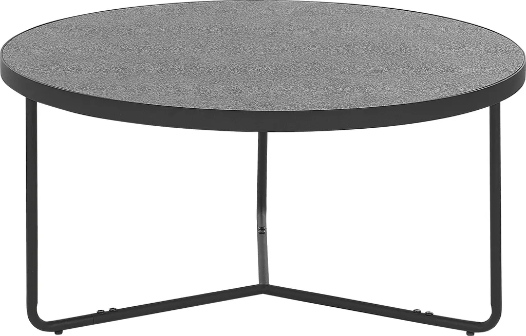 Table basse marron noir en MDF Beliani pour un salon chaleureux