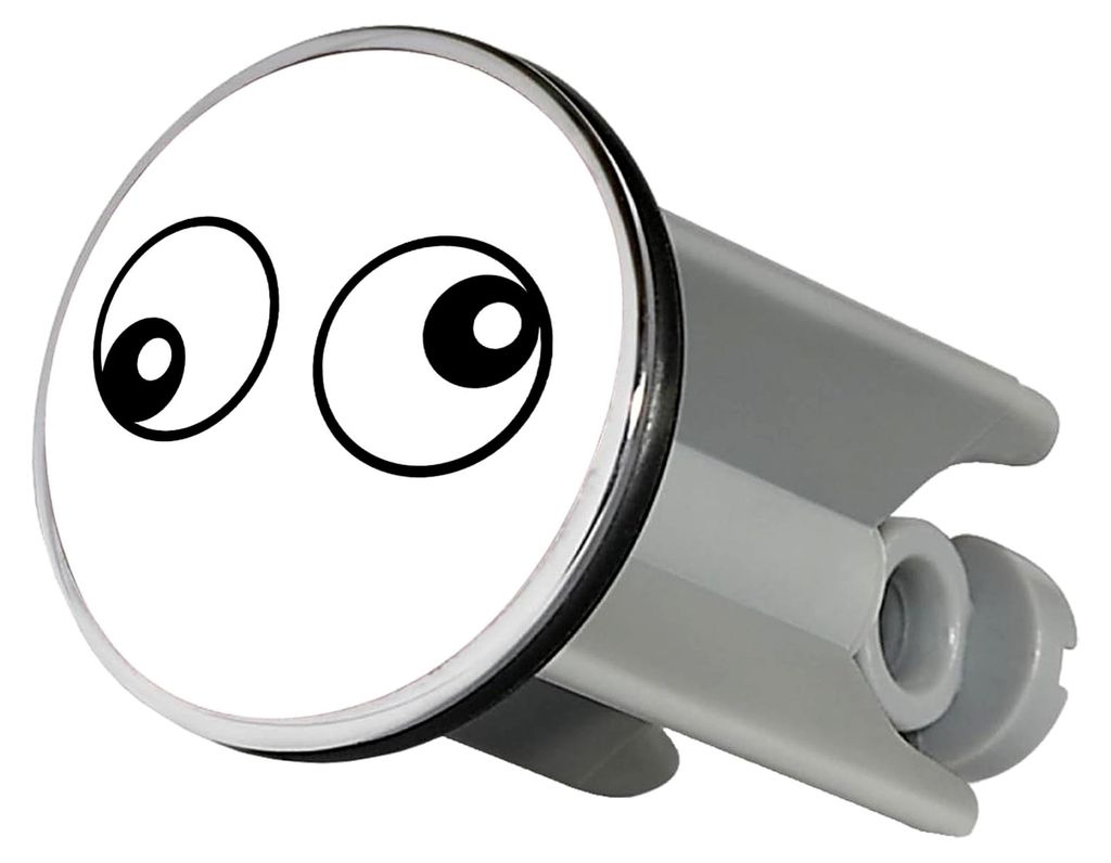 Waschbeckenstöpsel mit Freaky Eyes, 4 cm für Waschbecken