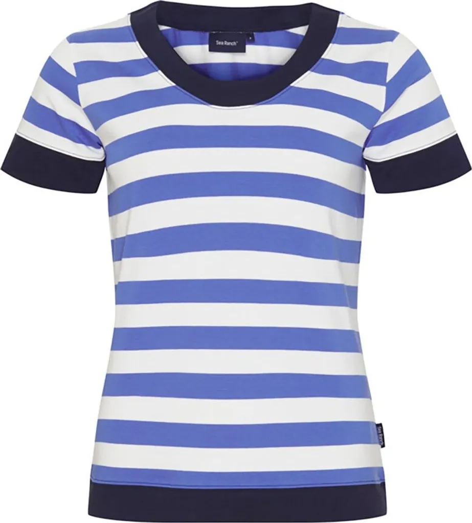 T-shirt Femme en Coton Sea Ranch Tonnere Bleu Taille XL Confortable