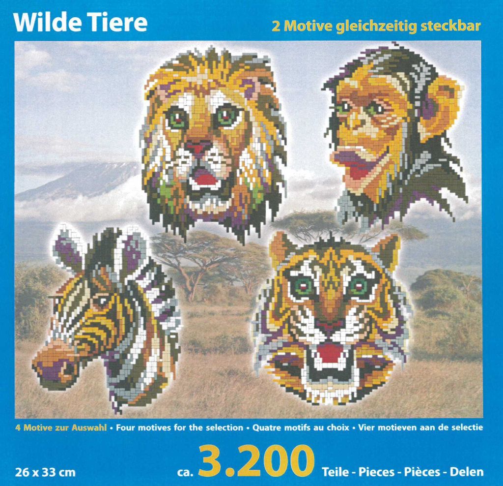 Stick it®  Wilde Tiere XXL - 2 Motive gleichzeitig steckbar Produktbild 
