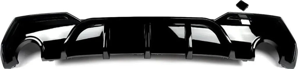 Lèvre de diffuseur arrière noir brillant rajout pare-chocs sport