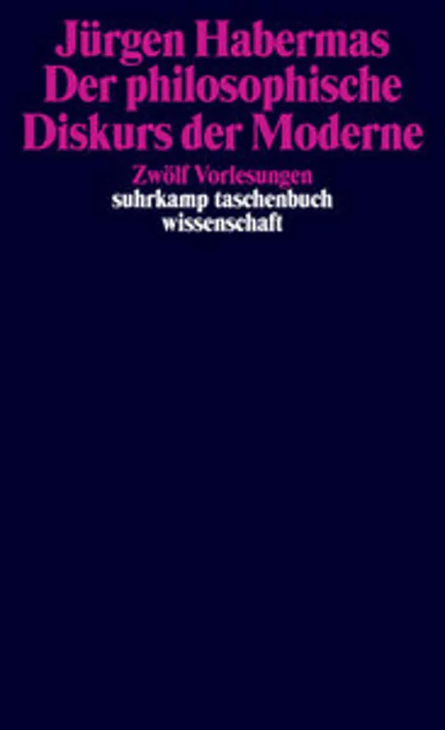 Livre de Philosophie Allemande Der philosophische Diskurs der Moderne