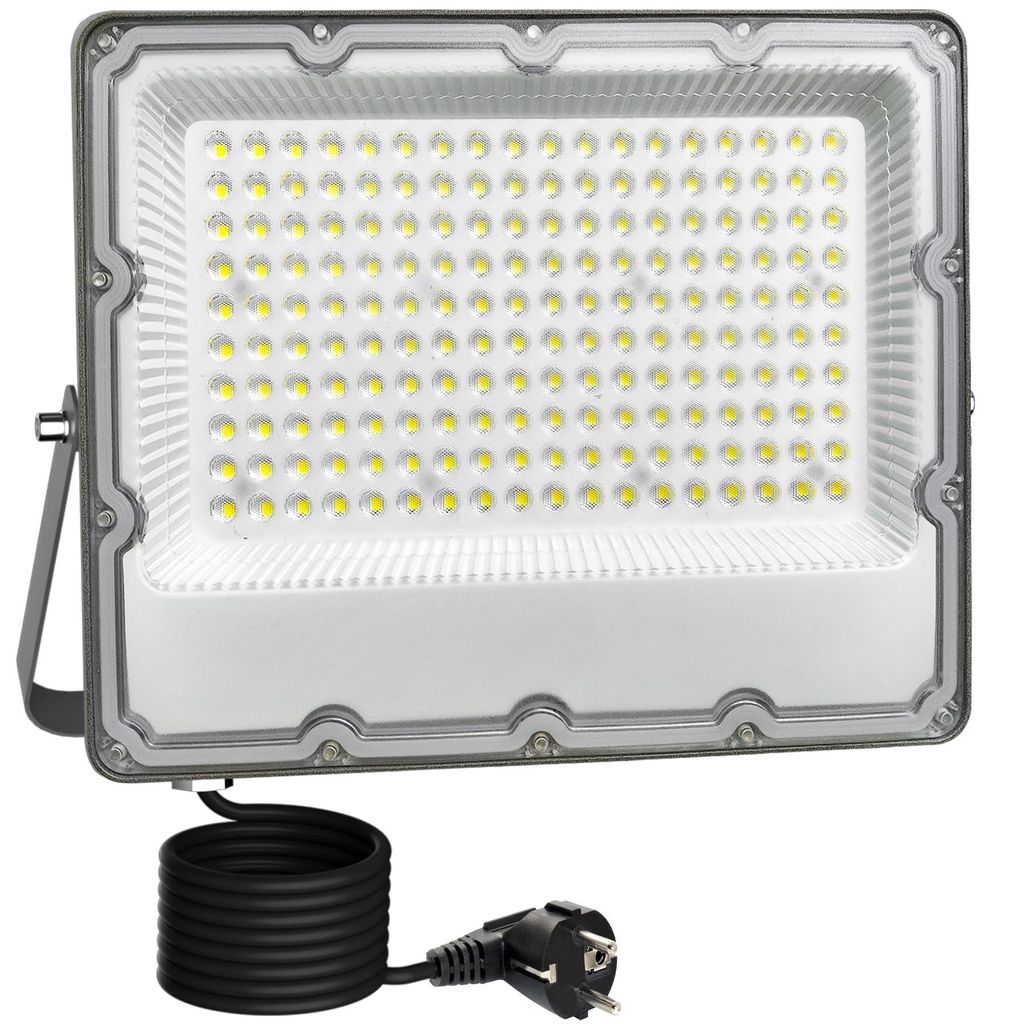 LED-Flutlicht 150 W, 6500 K, 15000 Lumen, IP66, mit Schuko-Stecker