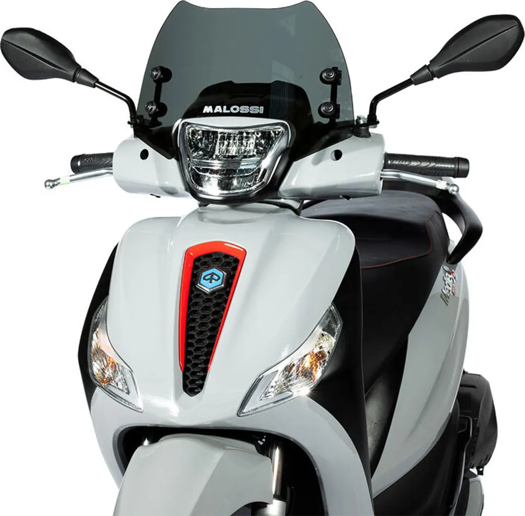 Bulle Sport pour Scooter Malossi Screen Teinté Noir 37,5 cm de Haut