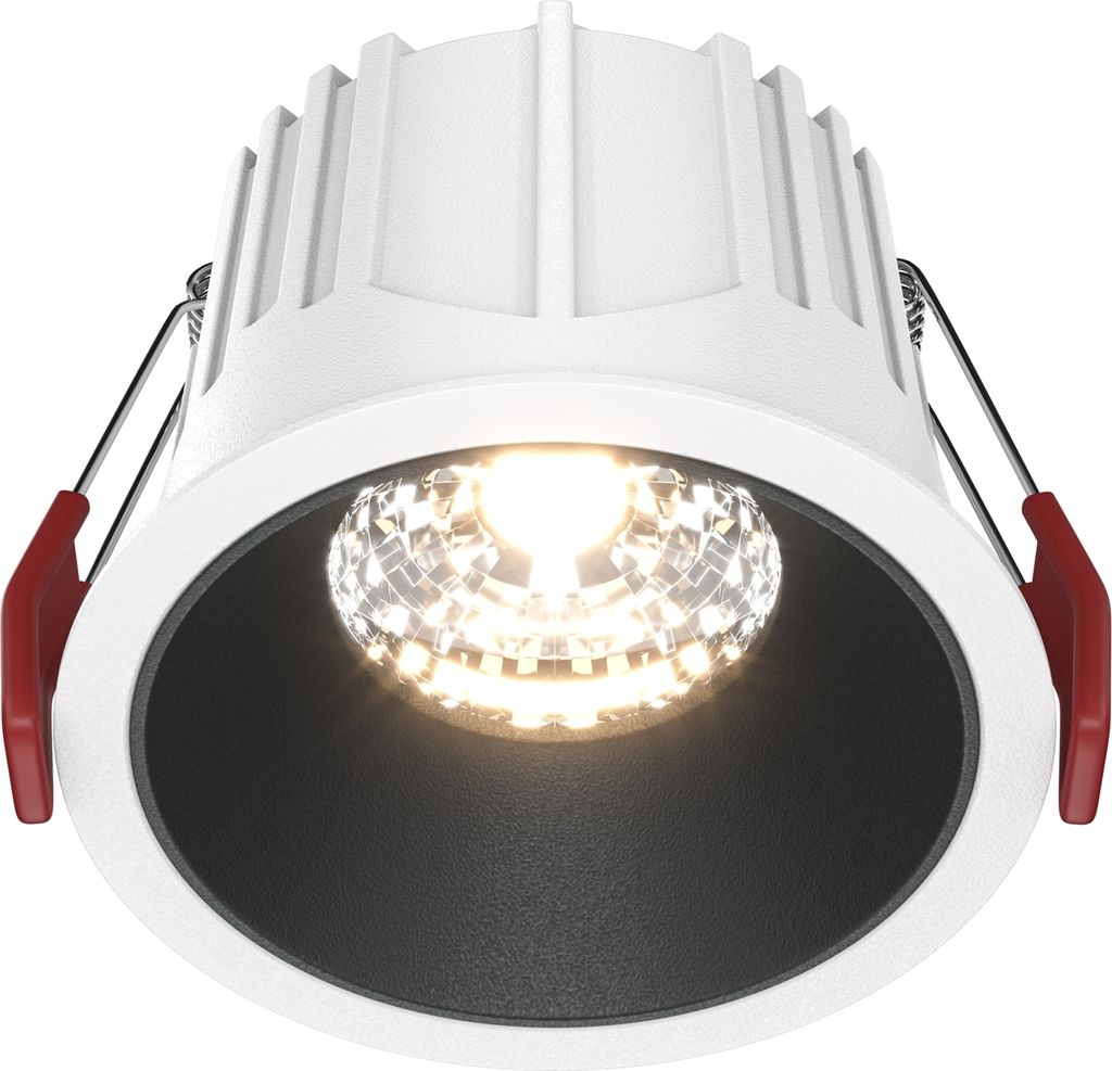 Maytoni Einbaustrahler Alfa LED LED incl. Weiß und Schwarz aus Aluminum und Kunststoff 15W für Küche, Schlafzimmer, Wohnzimmer, Esszimmer, Lobby