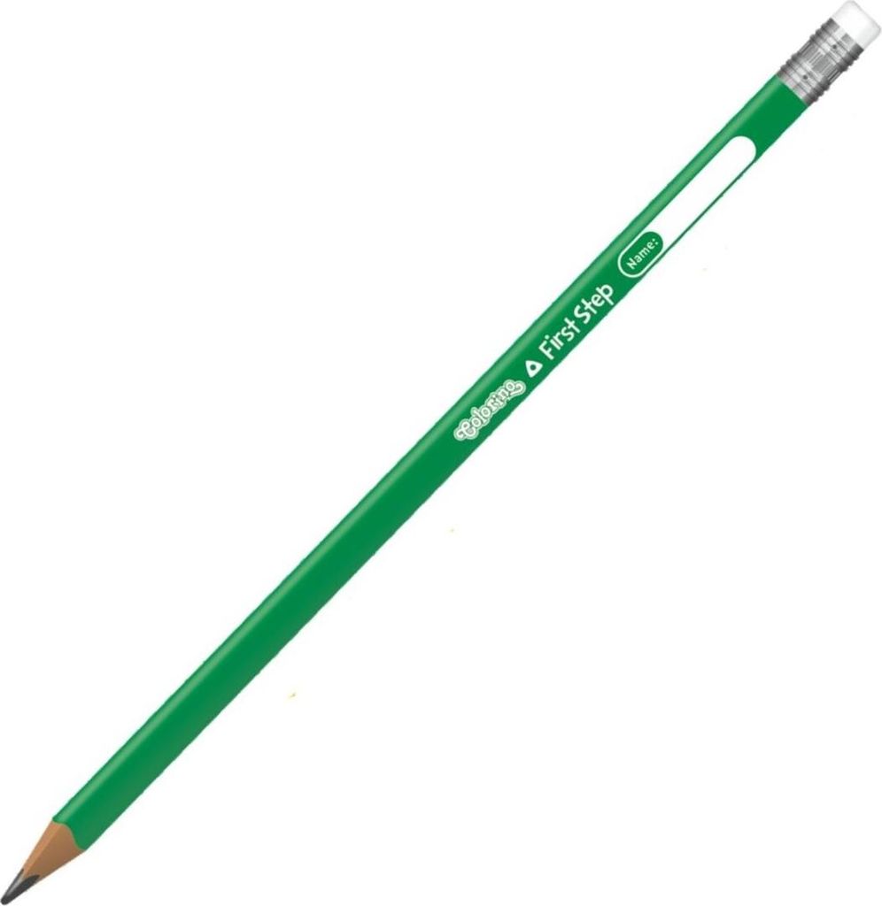 Ołówek cienki z gumką do nauki pisania trójkątny Colorino Zdjęcie produktu 