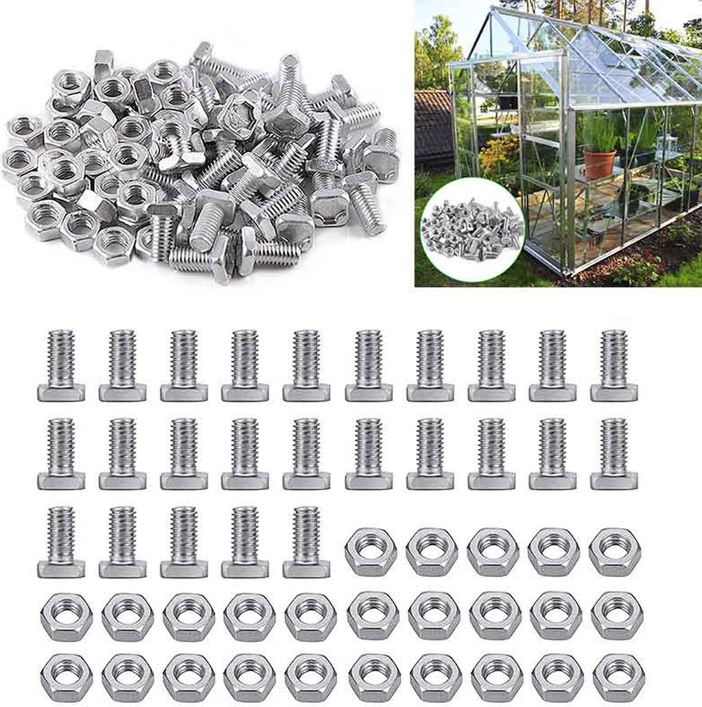 1 Setzen Sie Aluminiummutter -Bolzen -Kit Harte abnehmbare Gewindeschrauben durch Lochschrauben Hardware