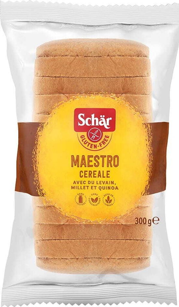 MAESTRO CEREALE GLUTENFREIES MEHLBROT, GESCHNITTEN, 300 g – SCHAR