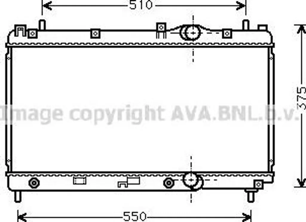 Refroidisseur moteur AVA CR2031 contre surchauffe OE 04495947 pour Neon
