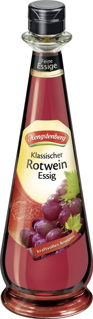 Hengstenberg Rotwein Essig kraftvoll würziger Gesschmack Produktbild 