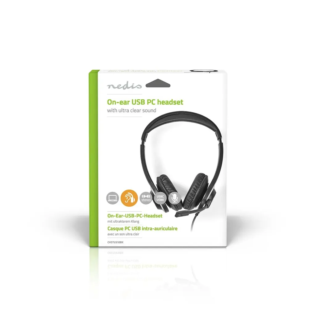 Auricolare Stereo PC USB Type-A/C - Microfono Noise Reduction - 12