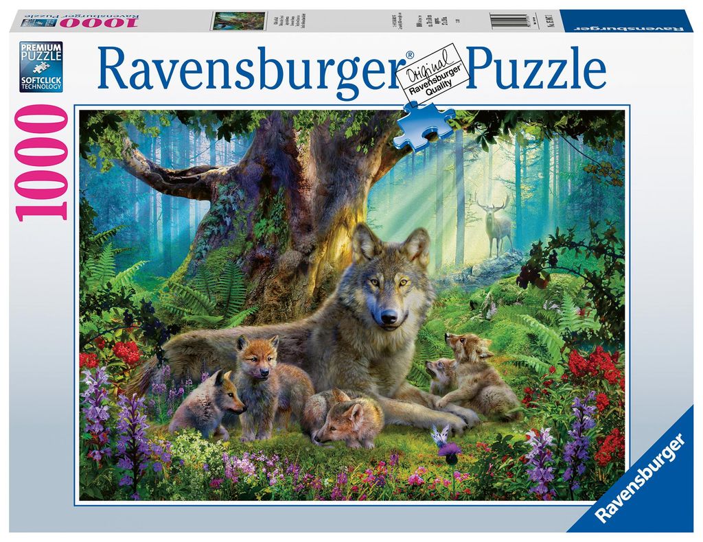 Wölfe im Wald (Puzzle) Produktbild 