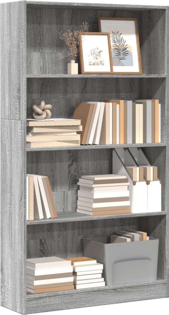 Maison Exclusive - Bücherregal Grau Sonoma 80x24x143 cm Holzwerkstoff