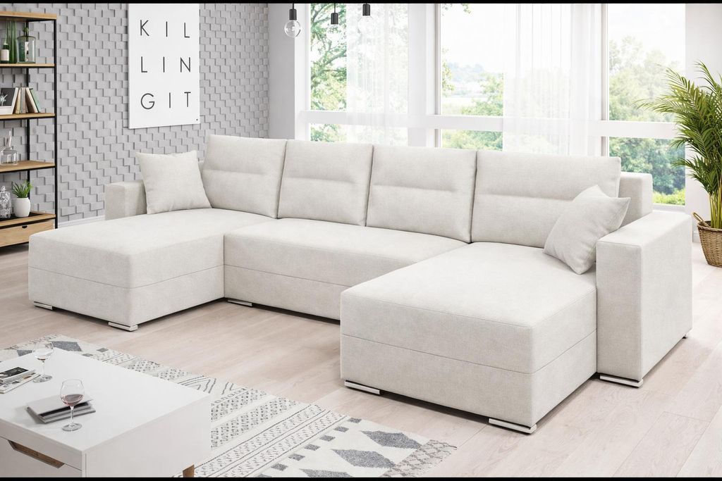 Couchgarnitur Ecksofa Sofa Sofagarnitur Clara U Produktbild 