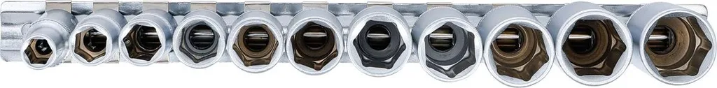 Coffret Douilles Profondes 3/8 pour Accès Difficile et Tiges Filetées - 10