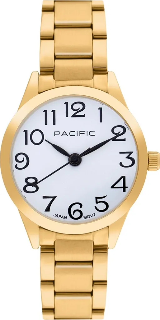 Pacific PC00791 Montre Femme en Acier Doré avec Cadran Soleil Raffiné